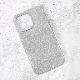 Maska Crystal Dust za iPhone 13 Pro 6.1 srebrna