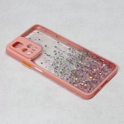 Maska Frame Glitter za Xiaomi Redmi Note 11 Pro Plus/Poco X4 NFC roze