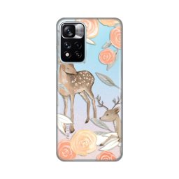 Maska Silikonska Print Skin za Xiaomi Redmi Note 11 Pro Plus/Poco X4 NFC Flower Deer