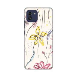 Torbica Silikonska Print Skin za Samsung A035G Galaxy A03 Yellow flower