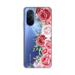Maska Silikonska Print Skin za Huawei Nova Y70/Y70 Plus Wild Roses