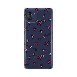 Torbica Silikonska Print Skin za Samsung A035G Galaxy A03 Hearts Pattern