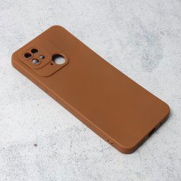Torbica Silikon Pro Camera za Xiaomi Redmi 10C braon