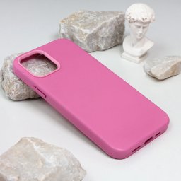 Maska Beautiful Shine Leather iPhone 12 6.1 roze