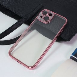 Maska Silikon Camera Diamond iPhone 14 Plus 6.7 roze