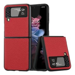 Maska Elegant Leather za Samsung F721B Galaxy Z Flip 4 5G crvena