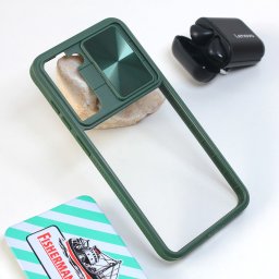 Maska CamShield za Samsung G990 Galaxy S21 FE zelena