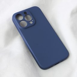 Maska Teracell Soft Velvet za iPhone 14 Pro 6.1 tamno plava