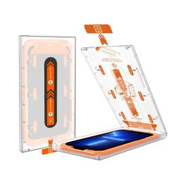 Zastitno Staklo Tempered glass 2.5D dust free Box za iPhone 12 Pro Max 6.7 crni
