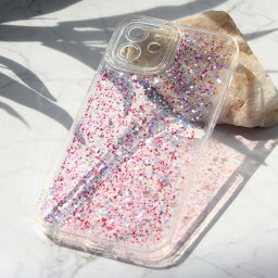 Maska Glitter za iPhone 12 6.1 ljubicasta