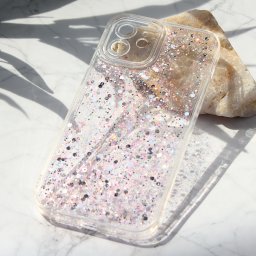 Maska Glitter za iPhone 12 6.1 roze