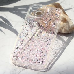 Maska Glitter za iPhone 14 6.1 roze