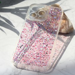Maska Glitter za iPhone 14 Pro Max 6.7 ljubicasta