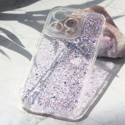 Maska Glitter za iPhone 15 Pro 6.1 ljubicasta