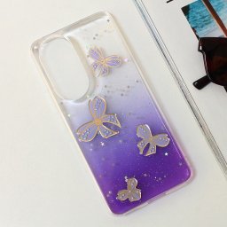 Maska Shining bow za Honor 90 ljubicasta