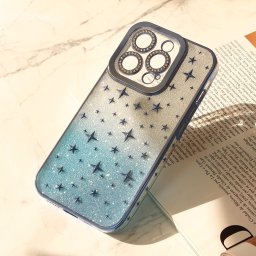 Maska Shiny Frame za iPhone 15 Pro 6.1 plava