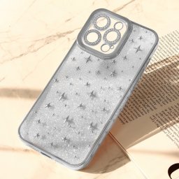 Maska Shiny Frame za iPhone 15 Pro Max 6.7 srebrna