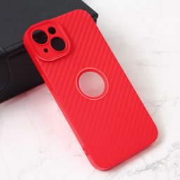 Maska Carbon Stripe za iPhone 13 6.1 crvena