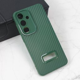 Maska Carbon Stripe za Samsung S921B Galaxy S24 zelena