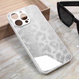 Maska Shiny glass za iPhone 15 Pro Max 6.7 bela
