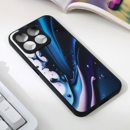 Maska Abstract za Honor X8b tamno plava