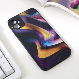 Maska Abstract za iPhone 11 6.1 tamno ljubicasta