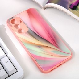 Maska Abstract za Samsung A546B Galaxy A54 5G roza