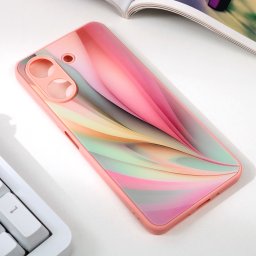 Torbica Abstract za Xiaomi Redmi 13C roza