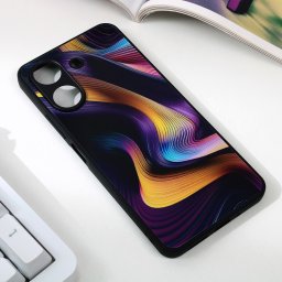 Maska Abstract za Xiaomi Redmi 13C tamno ljubicasta