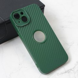 Maska Carbon Stripe za iPhone 13 6.1 zelena