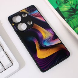 Maska Abstract za Xiaomi Redmi Note 13 Pro 4G tamno ljubicasta