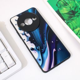 Maska Abstract za Xiaomi Redmi A3 tamno plava