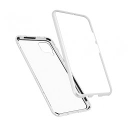 Torbica Magnetic za Huawei P40 Lite/Nova 6 SE srebrna