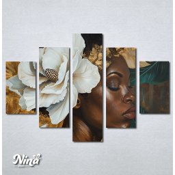 Slike na platnu Afrikanka sa cvetom u kosi Nina575_5