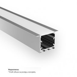 DAWN LED PROFIL LL-ALP017-R KOMPLET SIVI