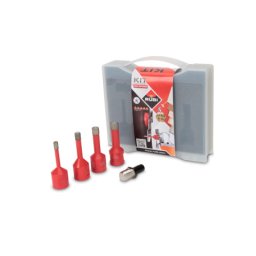 Rubi 50938 set burgija za keramiku za suvo bušenje 6, 8, 10, 12mm sa adapterom za bušilice, M14 ( RUBI 50938 )
