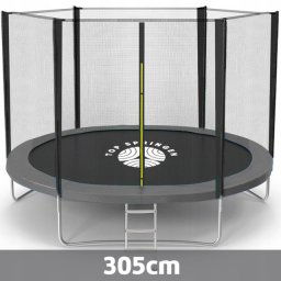Top Springen Trambolina 305cm sa merdevinama Siva ( SPR305OSS )