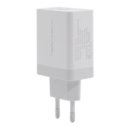 Kucni punjac Teracell Evolution DLS-TC03 Fast QC 3.0+2.4A iPhone Lightning beli