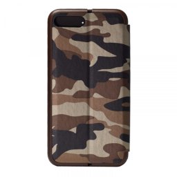 Maska na preklop Army flip cover za iPhone 7 Plus braon