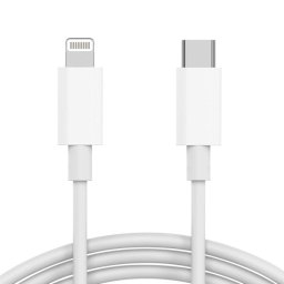 USB data kabal PD za iPhone Type C na lightning 3A beli 1m
