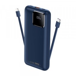 REMAX Suji Series PD 20W+QC 22.5W Fast Charging Cabled Power Bank 20000mAh RPP-513 plavi