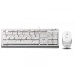 A4 TECH F1010 FSTYLER USB US bela tastatura + USB beli miš
