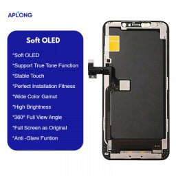 LCD za iPhone 11 Pro + touch screen crni APLONG (SOFT OLED)