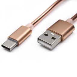 KETTZ kabl usb metalni TYPE C 1m Pink CAB-K010