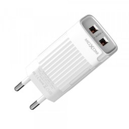 Kucni punjac Moxom MX-HC128 2.4A 2xUSB Type C beli