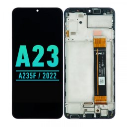 LCD za Samsung A23/A235F+ Touch Screen WITH FRAME crni FULL ORG (China)