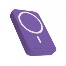 Power bank MagSafe Wireless only 5000 mAh ljubicasta