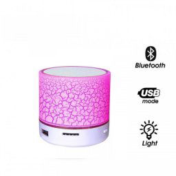 Bluetooth zvucnik LED mini roze