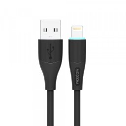 USB data kabal Moxom MX-CB169 3A lightning 1m crni