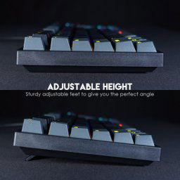 Tastatura Mehanicka Gaming Fantech MK886 RGB Atom siva (red switch)